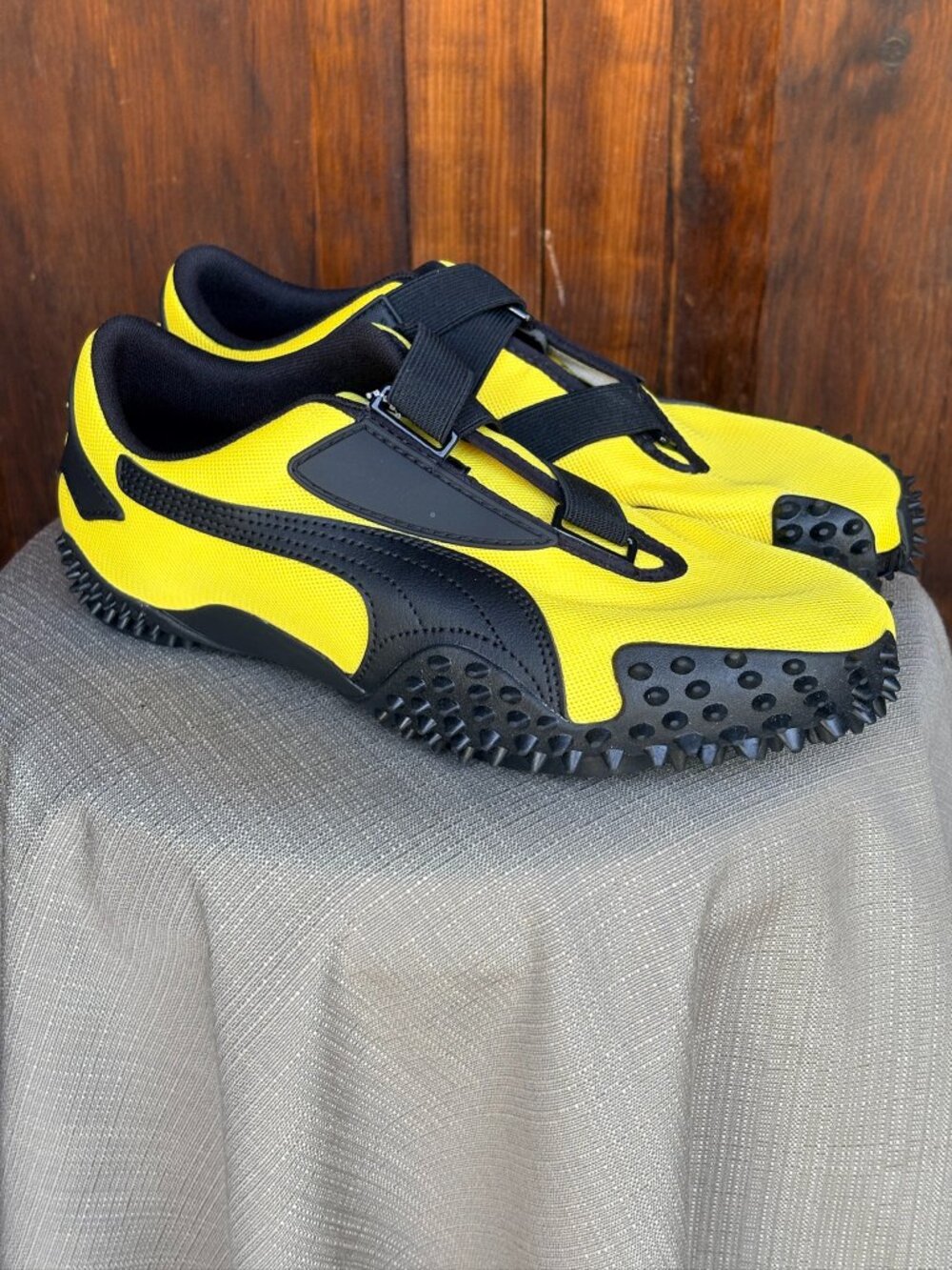 Puma Mostro OG Prime Pelé Yellow Black Strap Sneakers NWOB Size 10 W